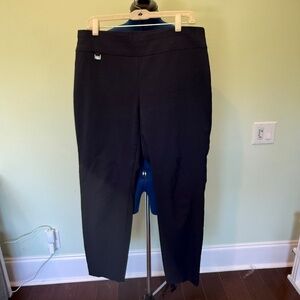 Alfani Women's Navy Blue Tummy Control Ankle Pants - Size 16